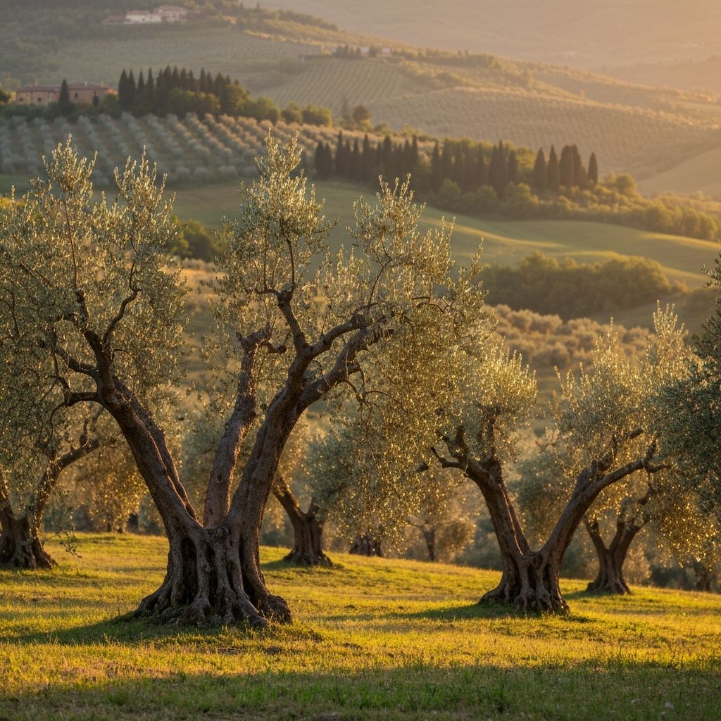 Tuscan olive grove