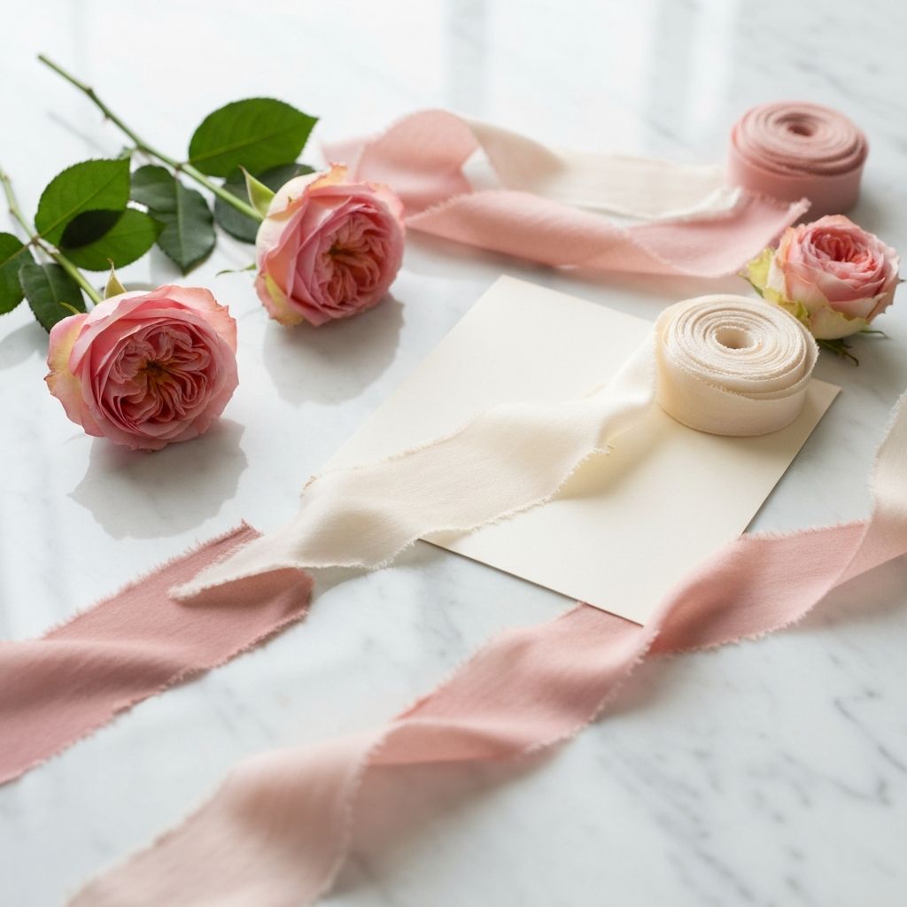 Luxury silk ribbons